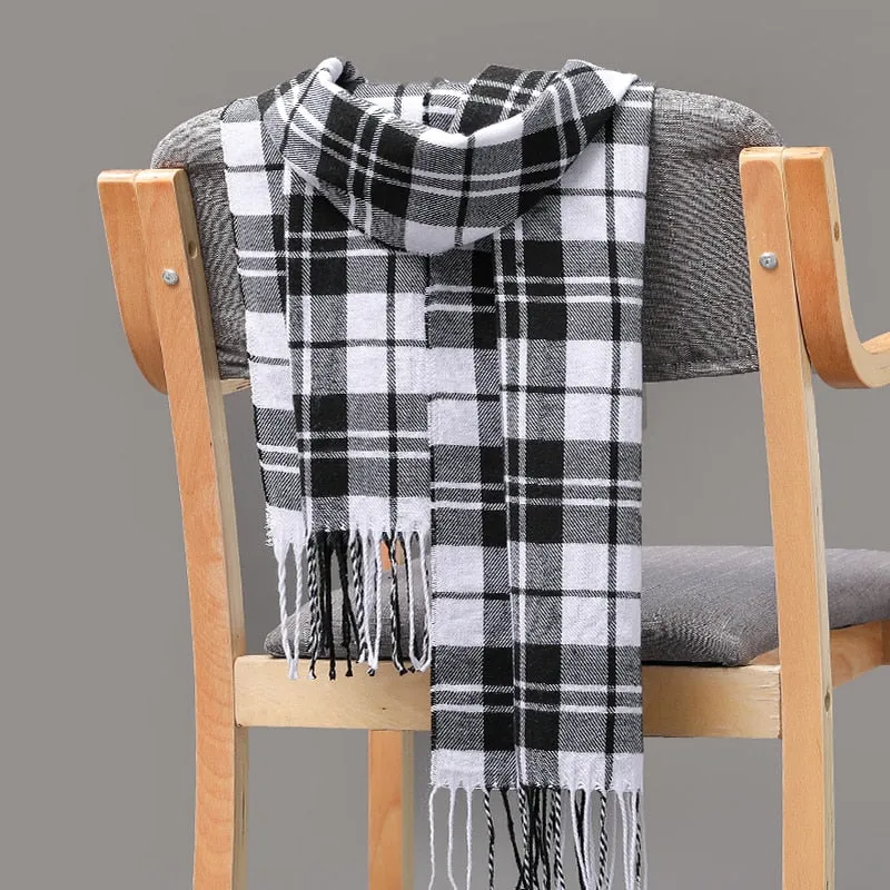 Warm Cashmere plaid scarf