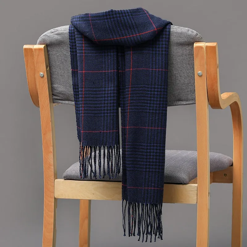 Warm Cashmere plaid scarf