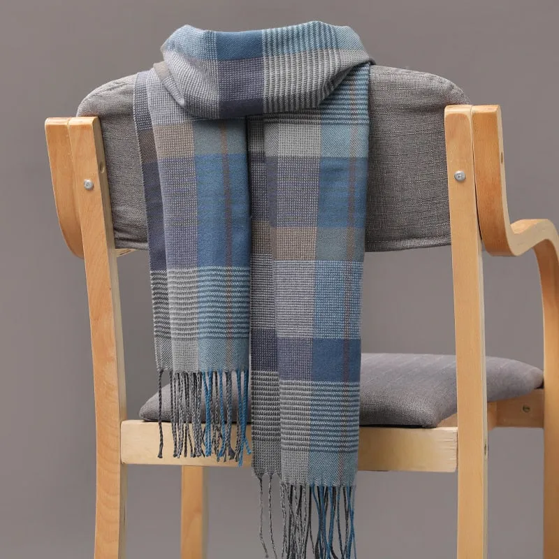 Warm Cashmere plaid scarf