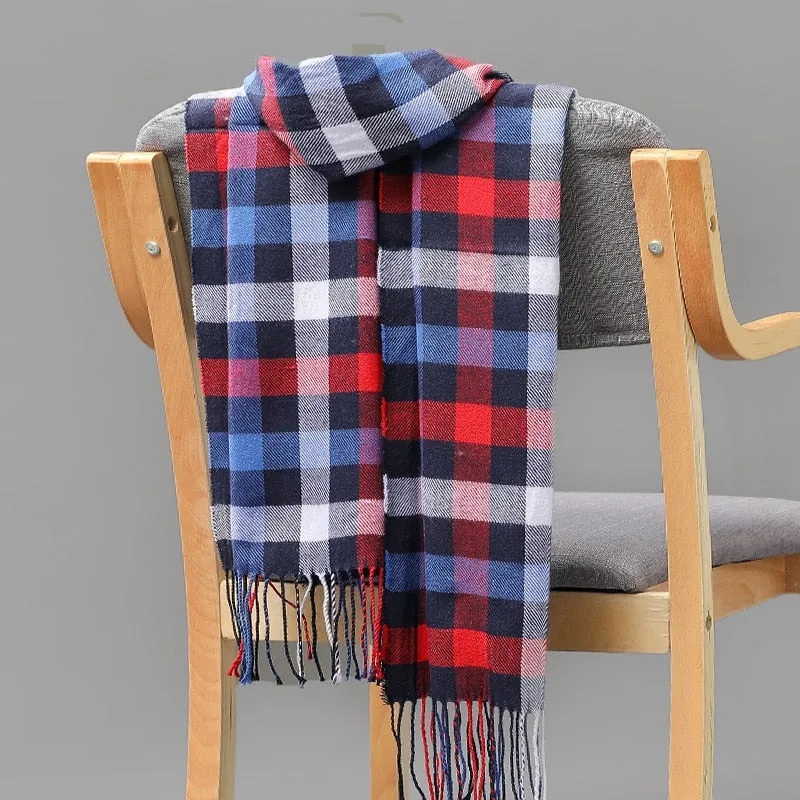 Warm Cashmere plaid scarf