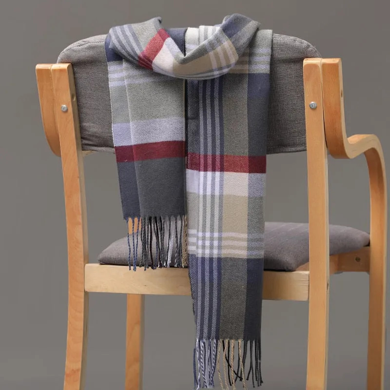 Warm Cashmere plaid scarf