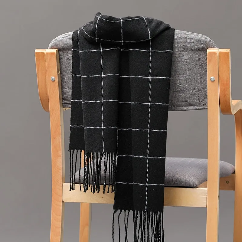 Warm Cashmere plaid scarf