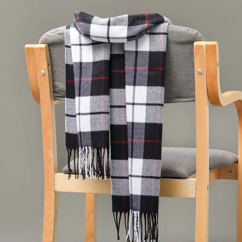 Warm Cashmere plaid scarf