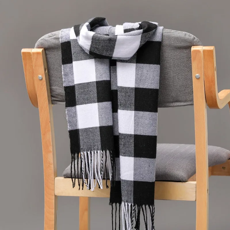 Warm Cashmere plaid scarf