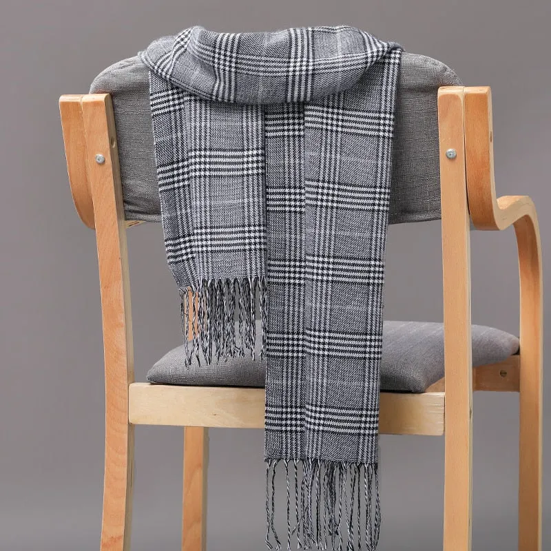 Warm Cashmere plaid scarf