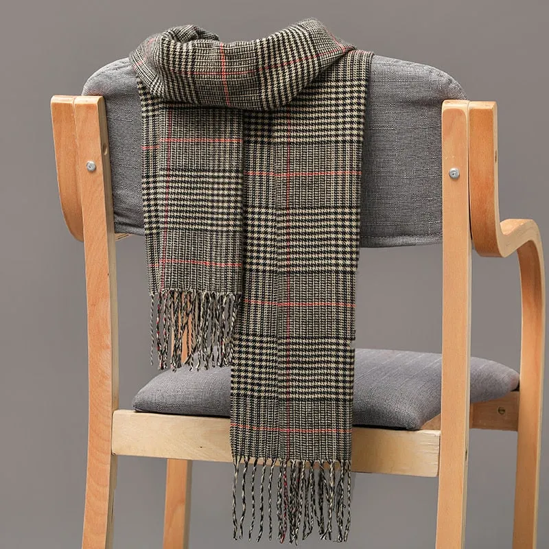 Warm Cashmere plaid scarf