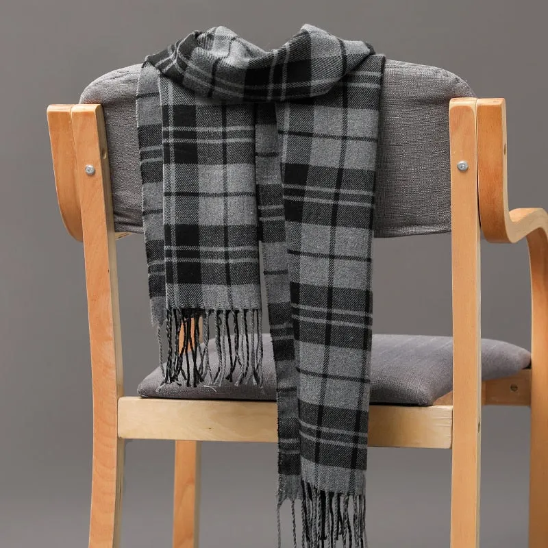 Warm Cashmere plaid scarf