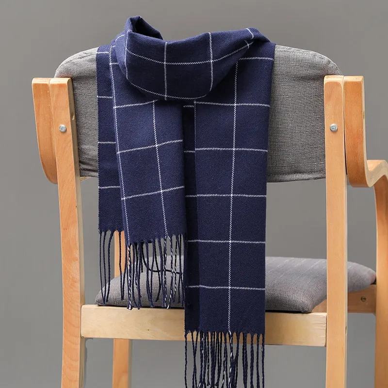 Warm Cashmere plaid scarf