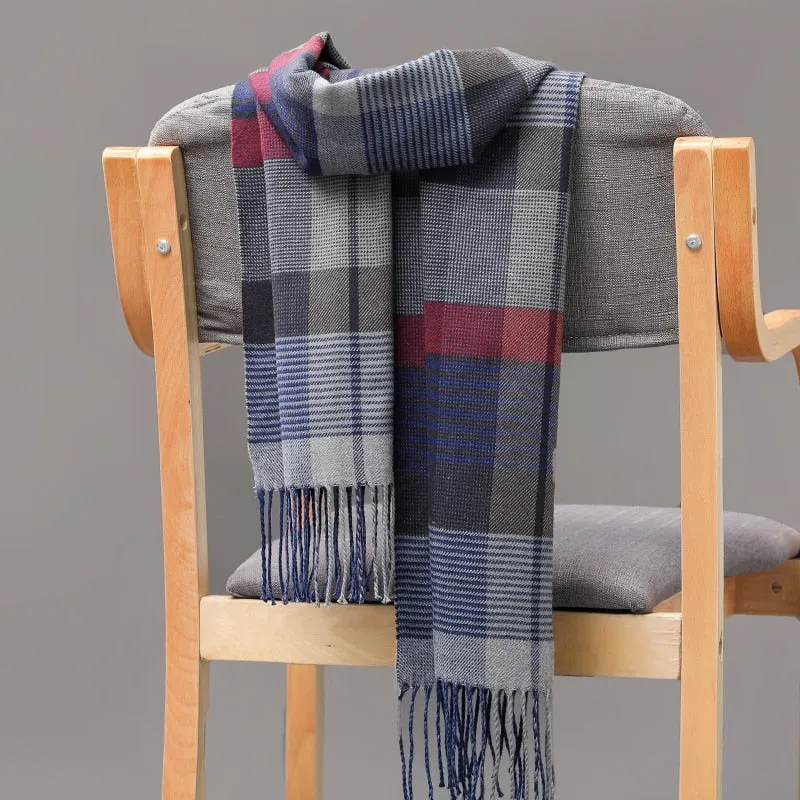 Warm Cashmere plaid scarf