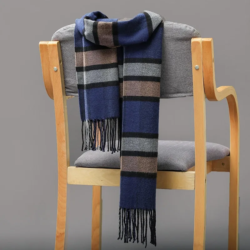 Warm Cashmere plaid scarf