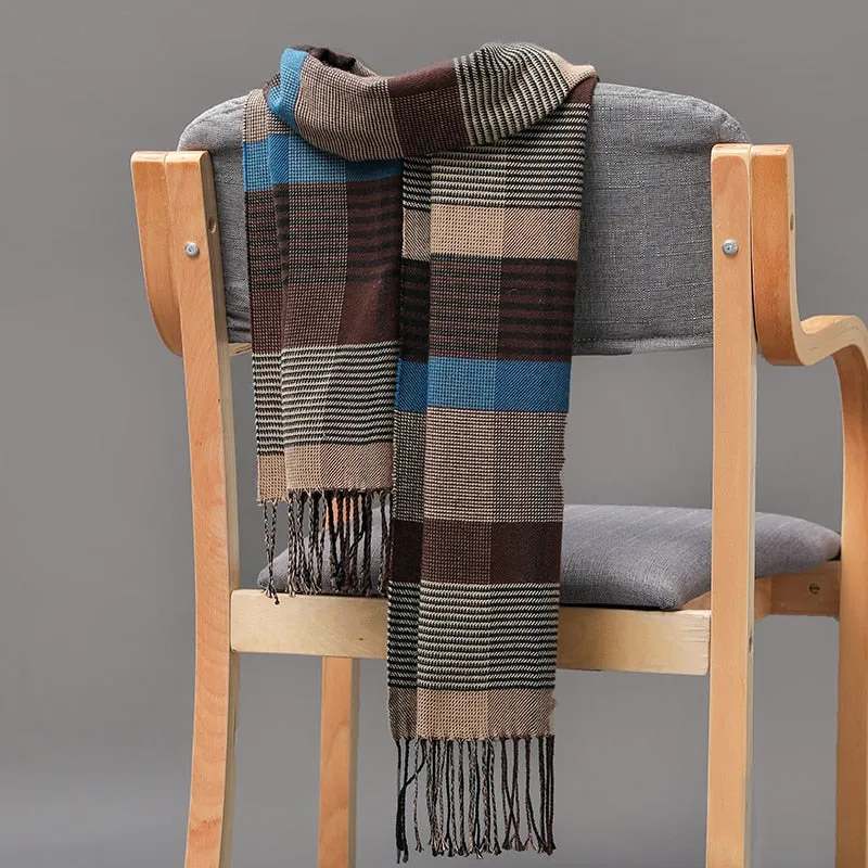 Warm Cashmere plaid scarf