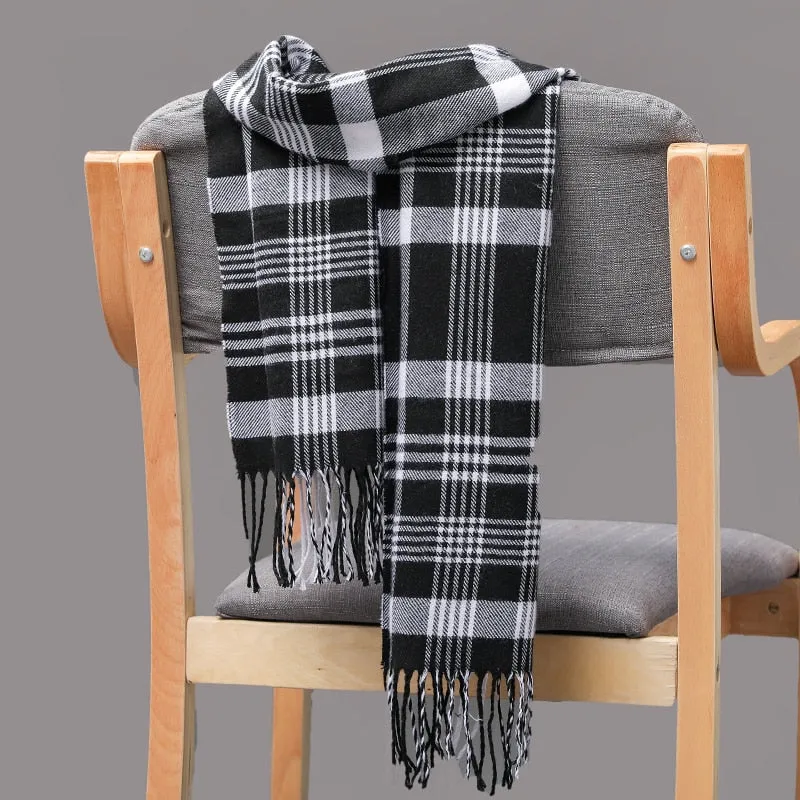 Warm Cashmere plaid scarf