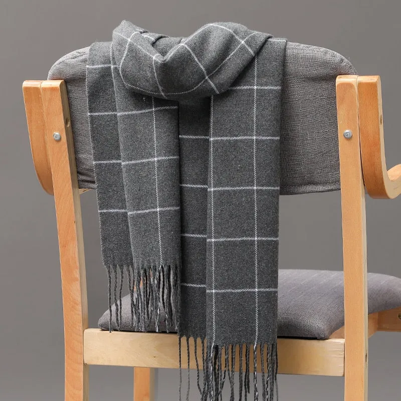 Warm Cashmere plaid scarf