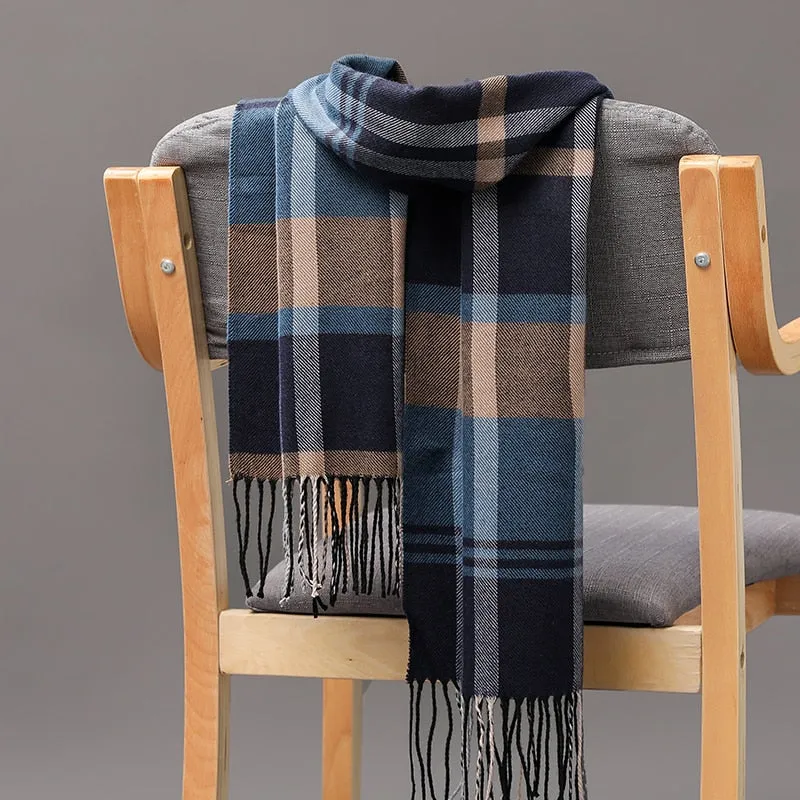 Warm Cashmere plaid scarf