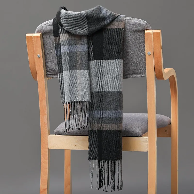 Warm Cashmere plaid scarf