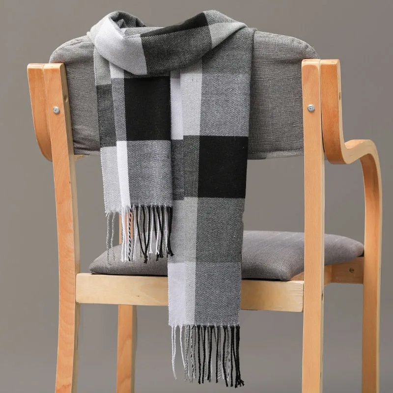 Warm Cashmere plaid scarf