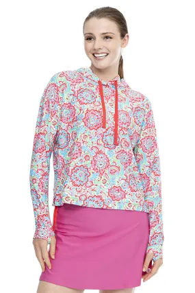 Women's Waikal Swim Hoodie  |  Multicolor Spring Floral